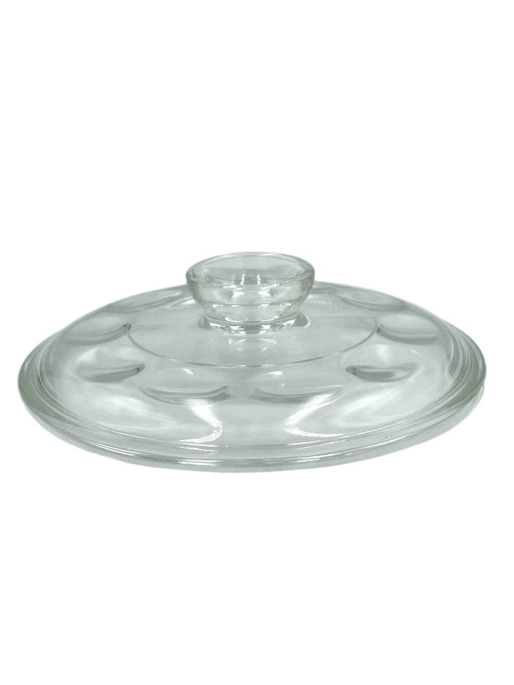 Vtg Corningware Dimpled Replacement Lid Merry Mushroom Thumbprint Glass 7.5" HTF